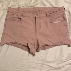 Pink Old Navy Boyfriend Shorts